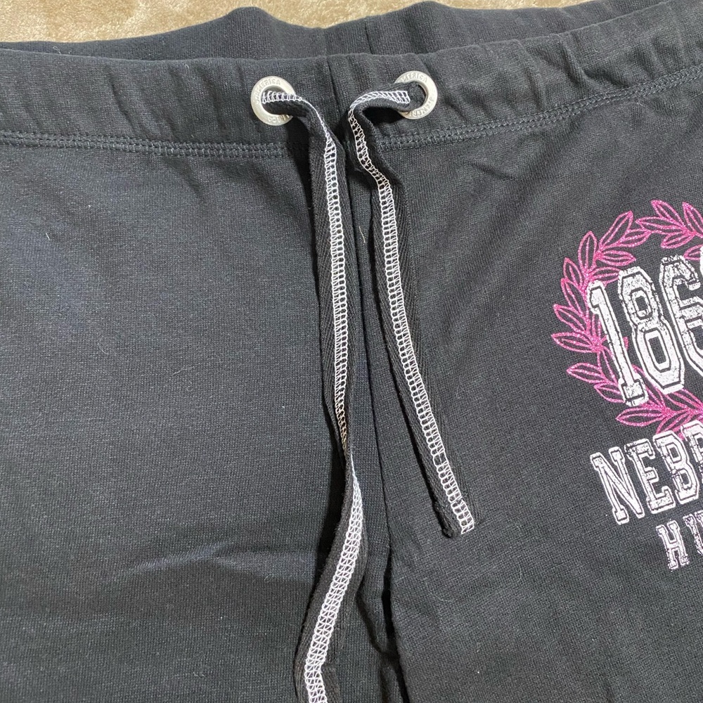 J. America Nebraska Huskers Black Sweat Pants Women’s Size Small - Picture 2 of 13